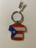 Puerto Rico Flag Tshirt Keychain
