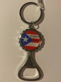 Puerto Rico Flag Bottle Opener Keychain