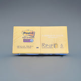 Post-it Super Sticky Notes, 90 sheets, 3"x3", Random Color 6 Pack