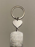 Puerto Rico Flag Keychain  with a Small Heart