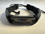 Puerto Rico Flag Bracelet Rectangle Cast 