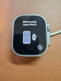 Apple Watch Ultra 49mm Titanium Case with White Ocean Band, GPS + Cellular ATT