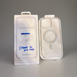 Apple iphone 16 Pro Max Case Silicone Magsafe Clear Open Box