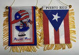 Boricua Girl Puerto Rico Rican Mini Banner Car Window auto Flag 