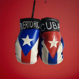 CUBA AND PUERTO RICO MINI BOXING GLOVES 