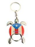 Puerto Rico Turtle Flag Can Opener keychain