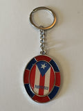 Puerto Rico Flag Keychain 
