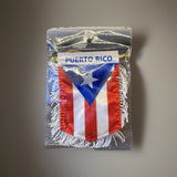 Puerto Rico Banner  4" x 6", with White trim