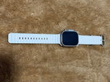 Apple Watch Ultra 49mm Titanium Case with White Ocean Band, GPS + Cellular ATT