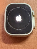 Apple Watch Ultra 49mm Titanium Case with White Ocean Band, GPS + Cellular ATT