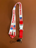 Puerto Rico Landyard Keychain