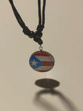 Puerto Rico Necklace with Flag 