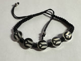 Puerto Rico Flag Macrame Bracelet Choose one color 