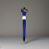 Puerto Rico Custom Handmade Beaded Pen PR Map with Flag and Coqui