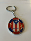 Puerto Rico Flag Keychain 