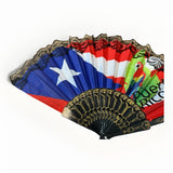 Puerto Rico Flag Decorative and Hand Fan 