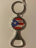 Puerto Rico Flag Bottle Opener Keychain 