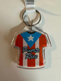 Puerto Rico Plastic Tshirt Keychain 