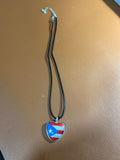 Puerto Rico Necklace with Flag