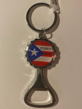 Puerto Rico Keychain Flag with a bottle opener 