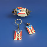 Puerto Rico Frog Lot, Bracelet, Necklace and Keychain Lot 3 Pieces