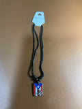 Puerto Rico Flag with a Coqui Necklace