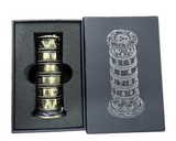 Rotating Dice Tower Cylinder 7-in-1- Metal Tabletop RPG Spinner Dice