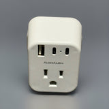 Hanycony European Travel Plug Adapter USB C International US To Europe 2 Outlet