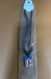 Puerto Rico Flag with a Coqui Necklace