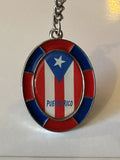Puerto Rico Flag Keychain 
