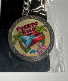 Puerto Rico Heavy Keychain 