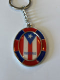 Puerto Rico Flag Keychain 