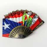 Puerto Rico Flag Decorative and Hand Fan 