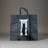 Puerto Rico Black Flag Reusable Bag Set of 2