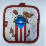 Puerto Rico Kitchen Pot Holder and Mitts 2 Piece Set Puerta 