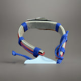 Puerto Rico Flag Leather Bracelet Oval