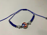 Puerto Rico Handmade Macrame Flag Bracelet F