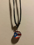 Puerto Rico Necklace with Flag 