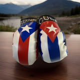 CUBA AND PUERTO RICO MINI BOXING GLOVES 