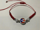 Puerto Rico Handmade Macrame Flag Bracelet F