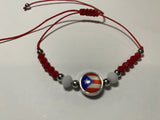 Puerto Rico Handmade Macrame Flag Bracelet F