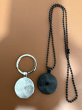 Puerto Rico Flag Set Necklace and Keychain 