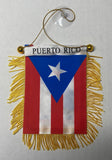 Boricua Boy Puerto Rico Rican Mini Banner Car Window auto Flag 