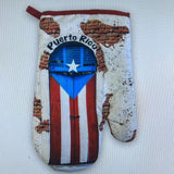 Puerto Rico Kitchen Pot Holder and Mitts 2 Piece Set Puerta 