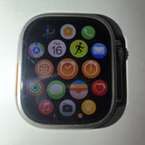 Apple Watch Ultra 49mm Titanium Case with White Ocean Band, GPS + Cellular ATT