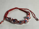 Puerto Rico Flag Macrame Bracelet Choose one color 