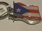 Puerto Rico Flag Keychain 