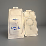 Apple iphone 16 Pro Max Case Silicone Magsafe Clear Open Box