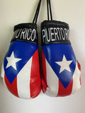 PUERTO RICO HANGING MINI BOXING GLOVES BORICUA FLAG 