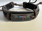 Puerto Rico Flag Bracelet Square Cast
